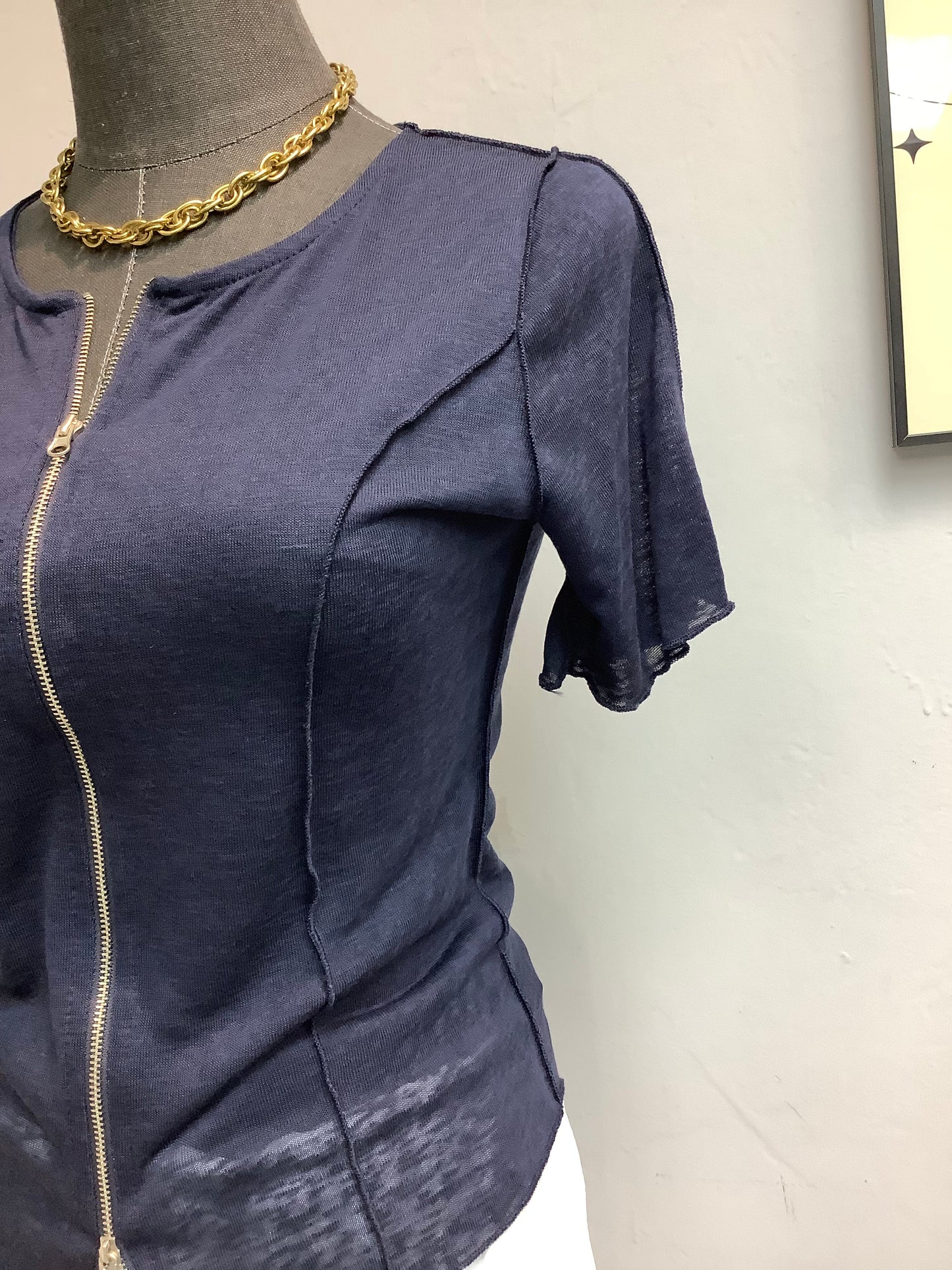 (-20% off) cotton zip top