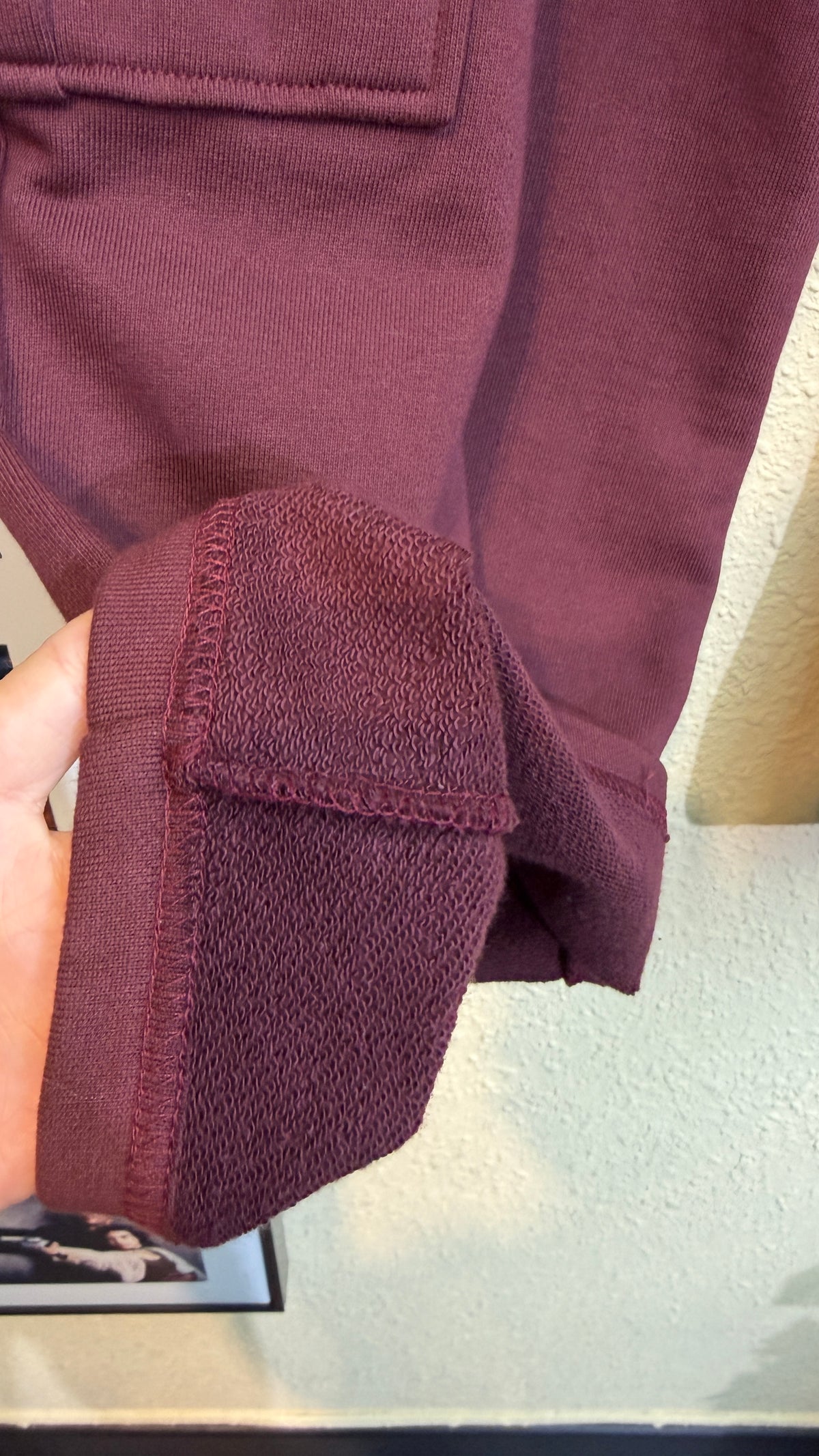 Fold-over waistband pants #00931
