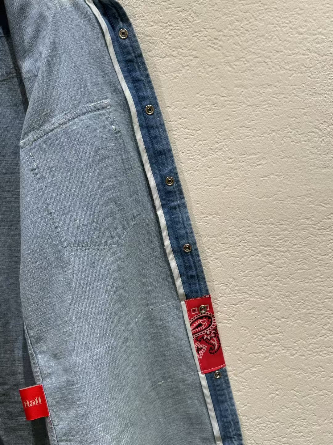 Patterned denim shirt