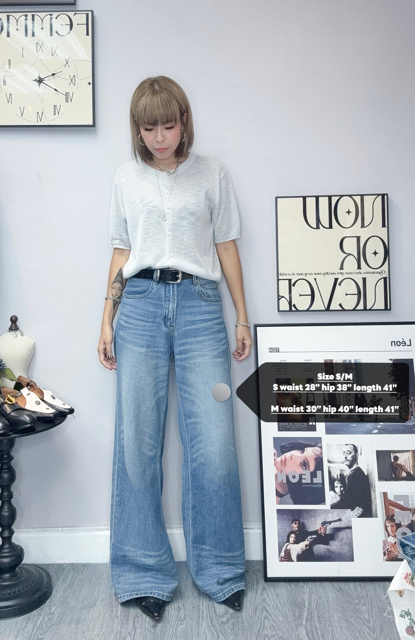 Soft cotton jeans