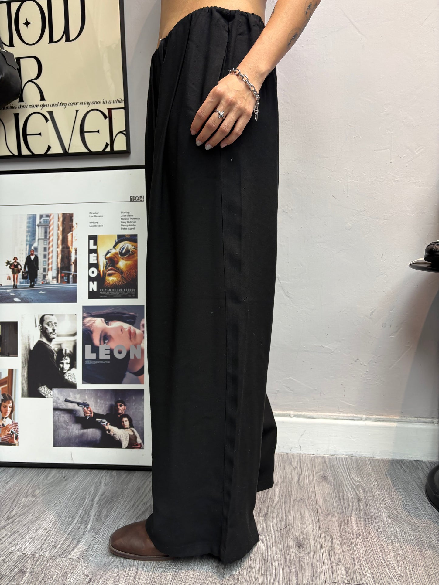 (-20% off)Full elastic washing silk loose pants #00250