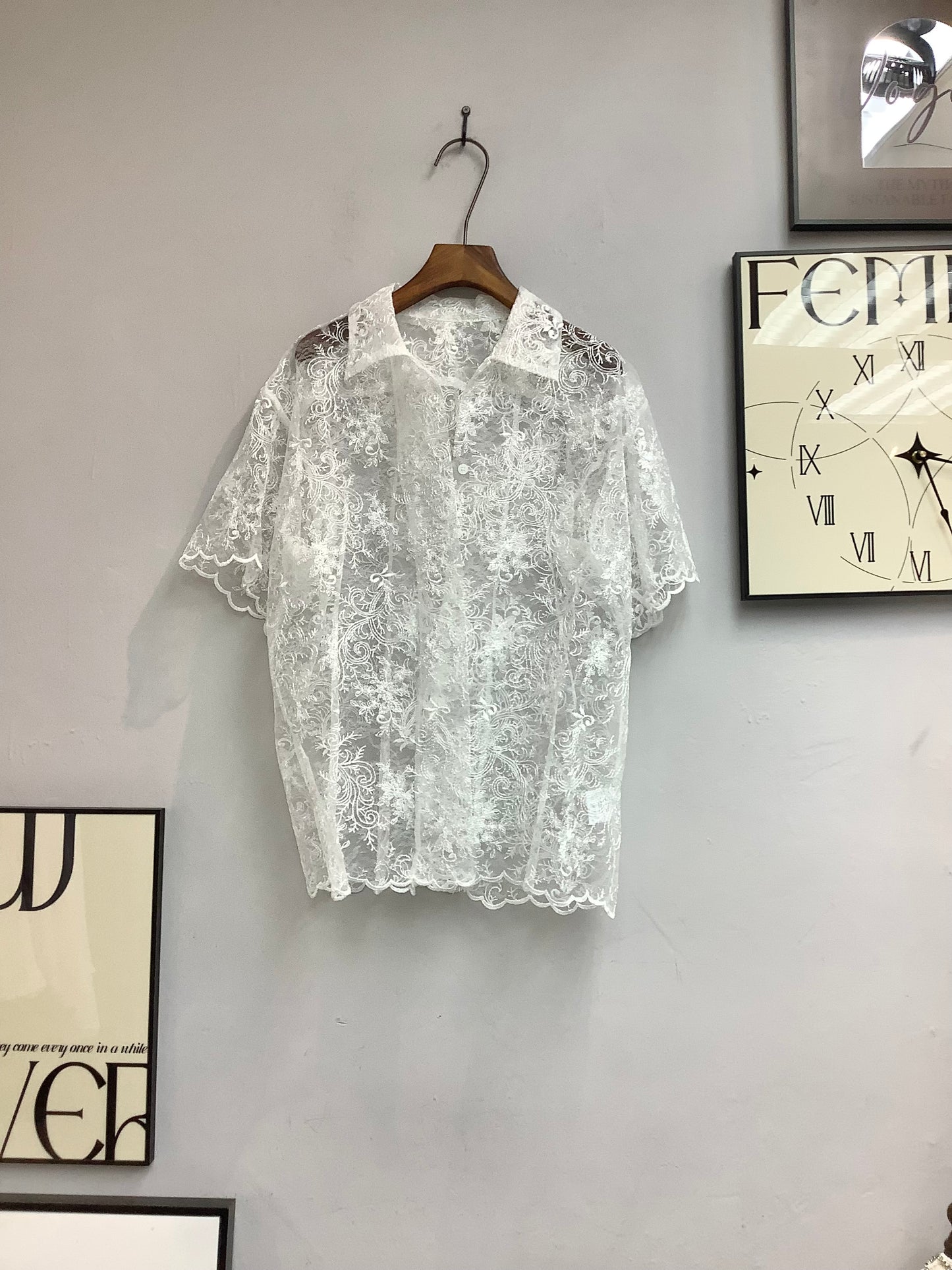 (40%off) Embroidery shirt