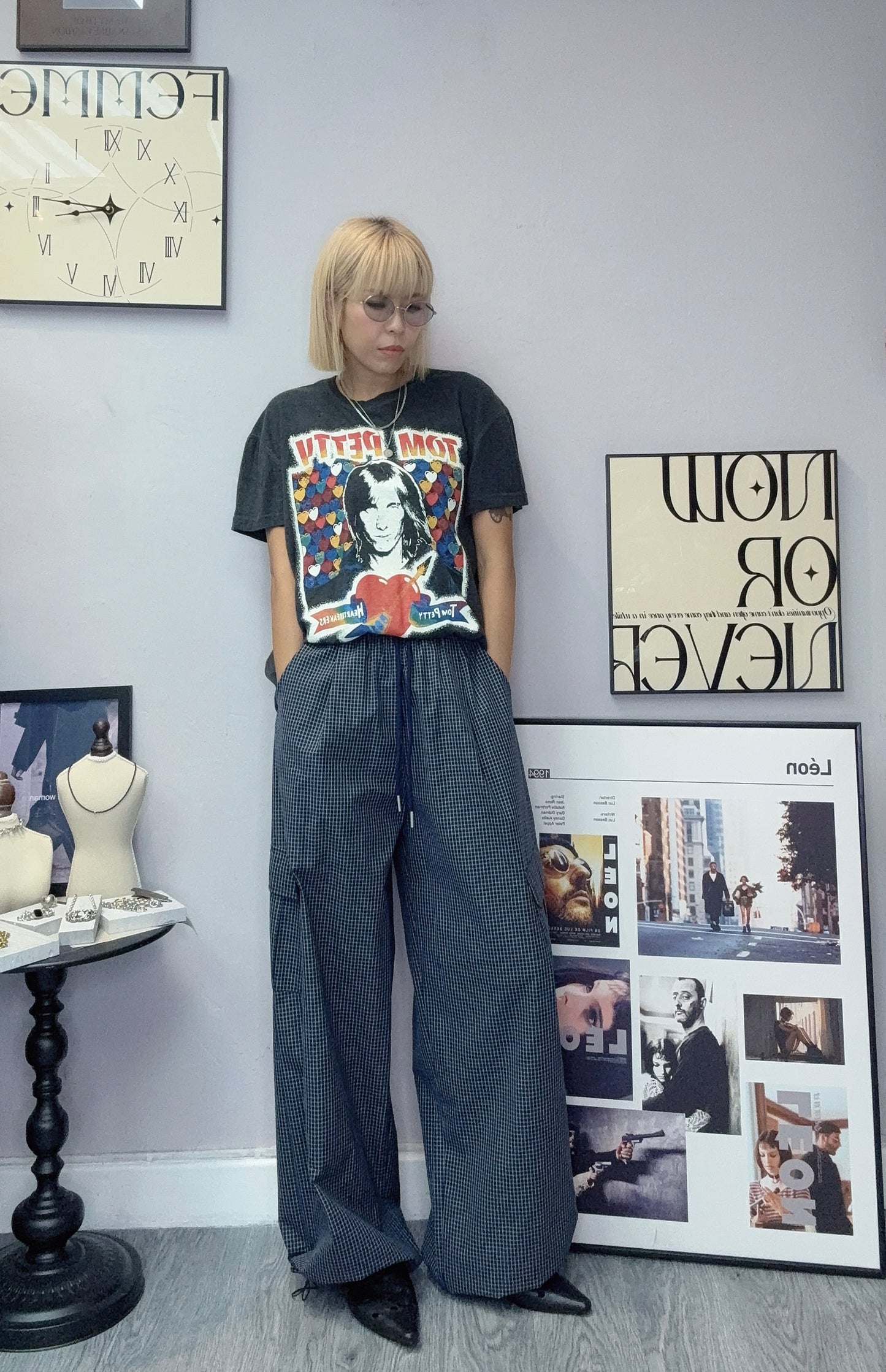 Grid pants