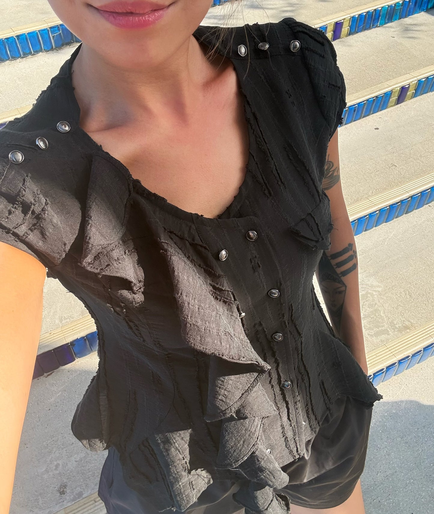 (A/W)Double-breasted blouse #00823