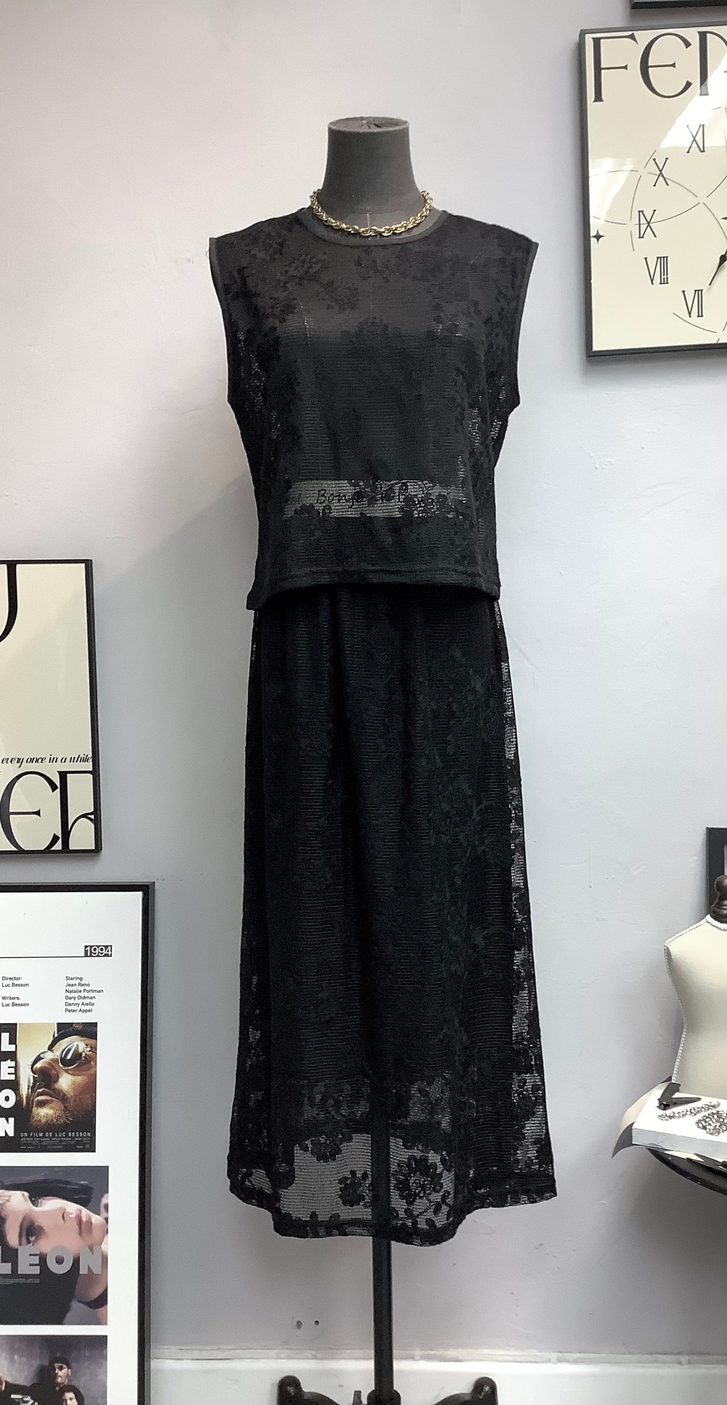 (-20% off) lace skirt