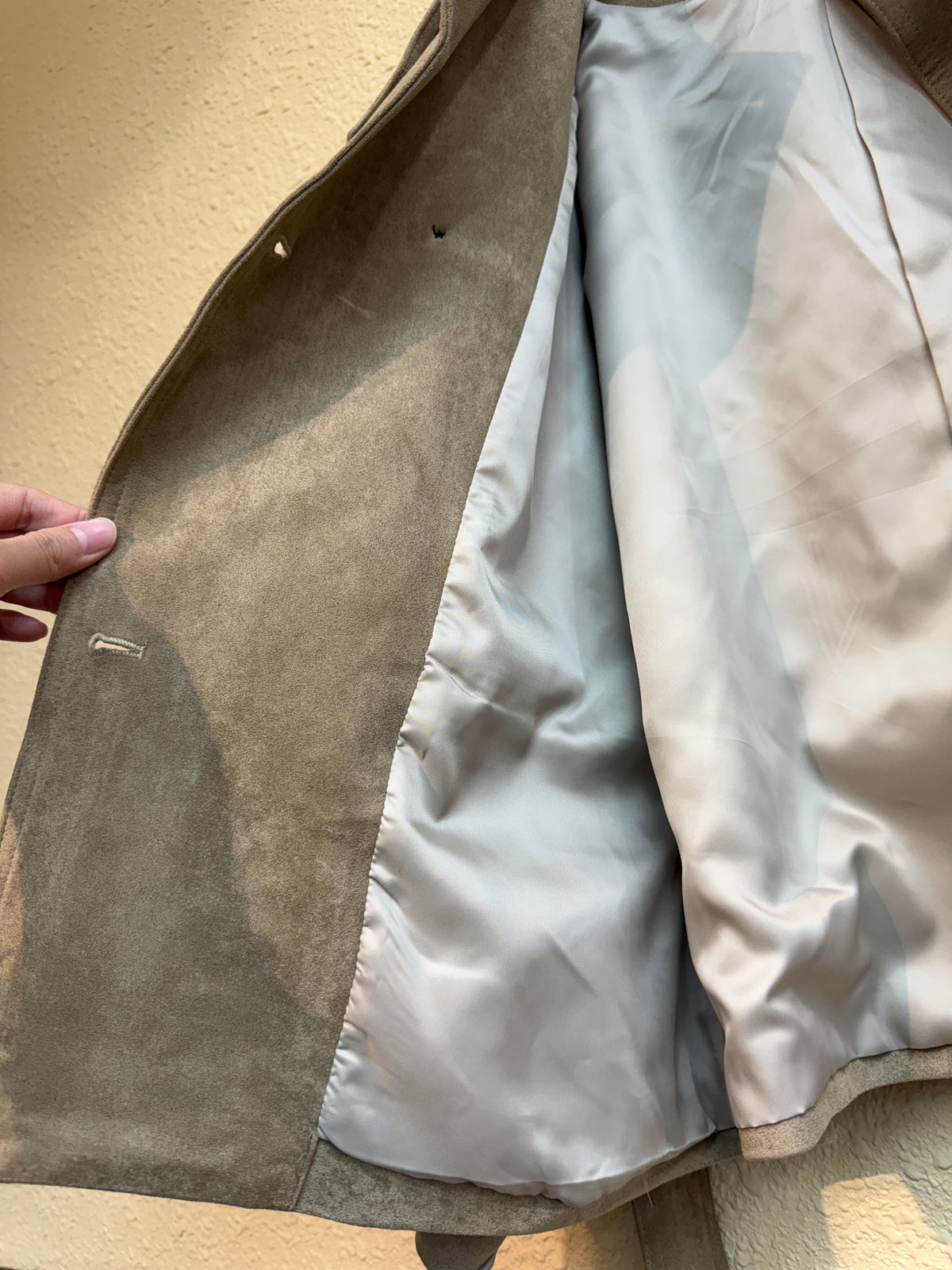 Shirt collar suede outer #00948