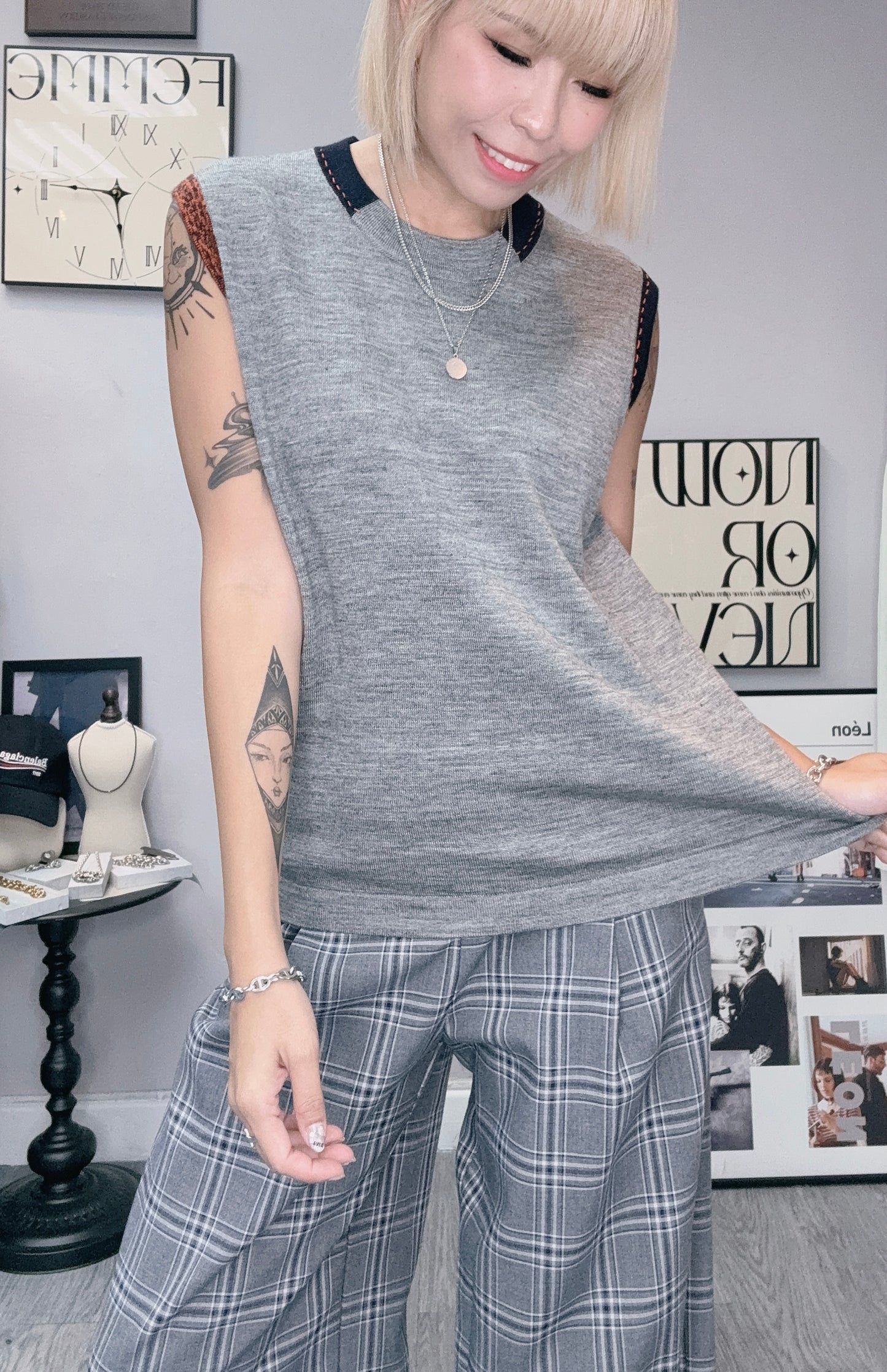 Knit vest top
