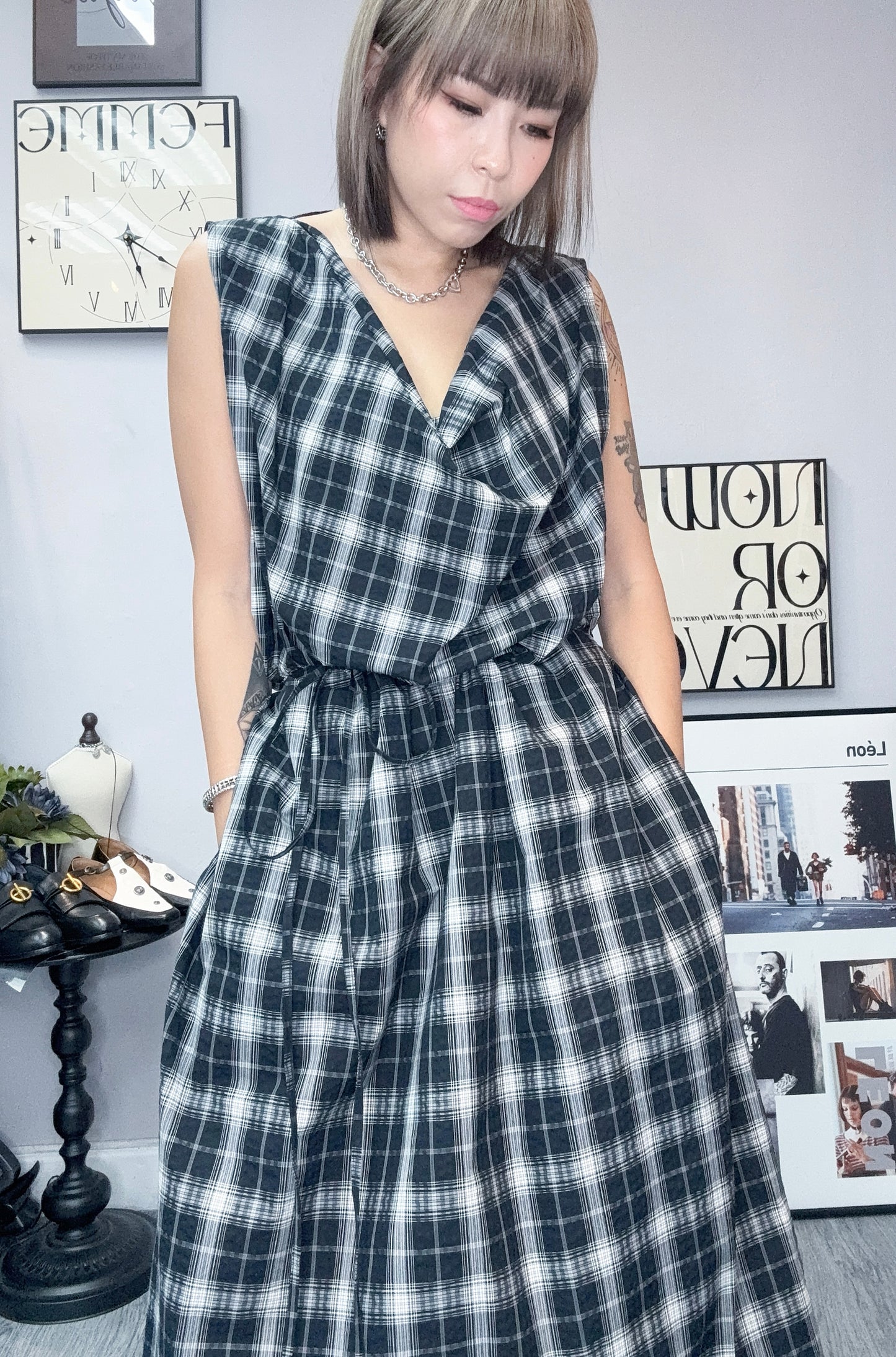 Checkered one piece