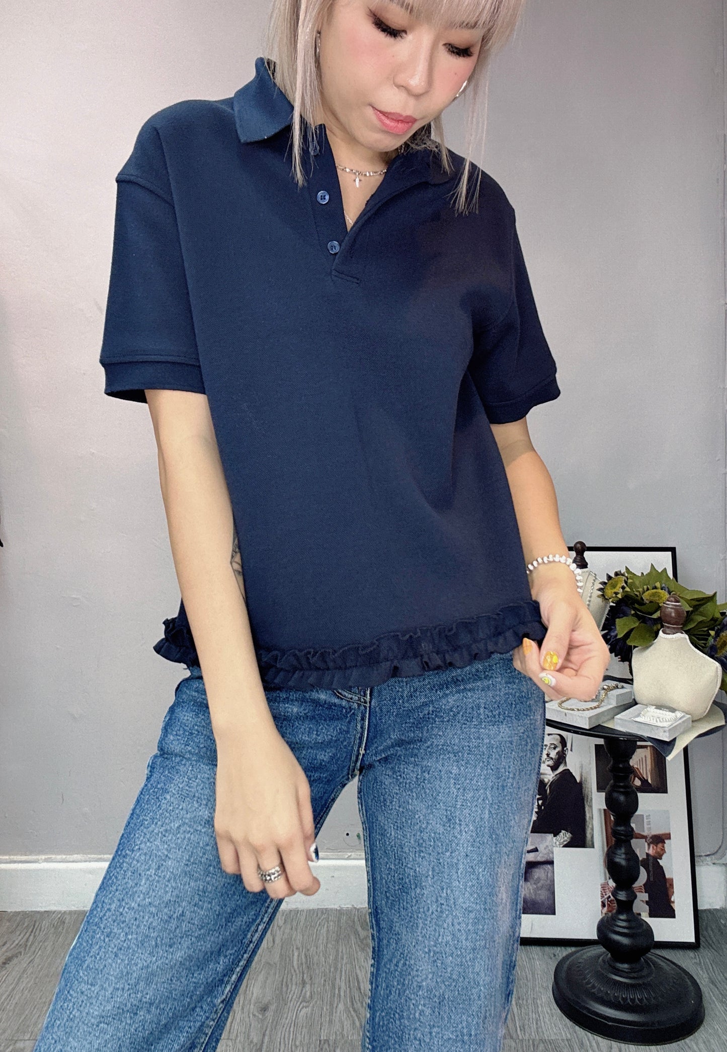 (-20%off) Ruffles polo shirt