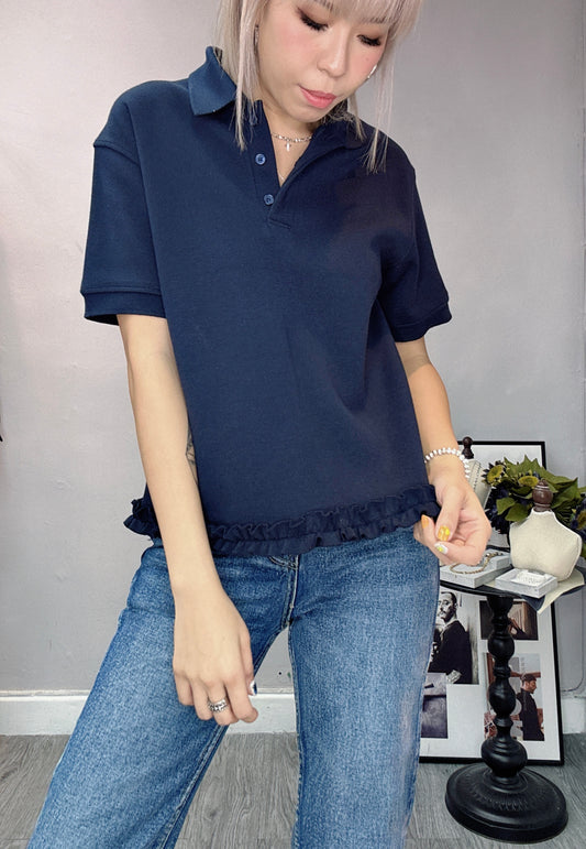 (-20%off) Ruffles polo shirt