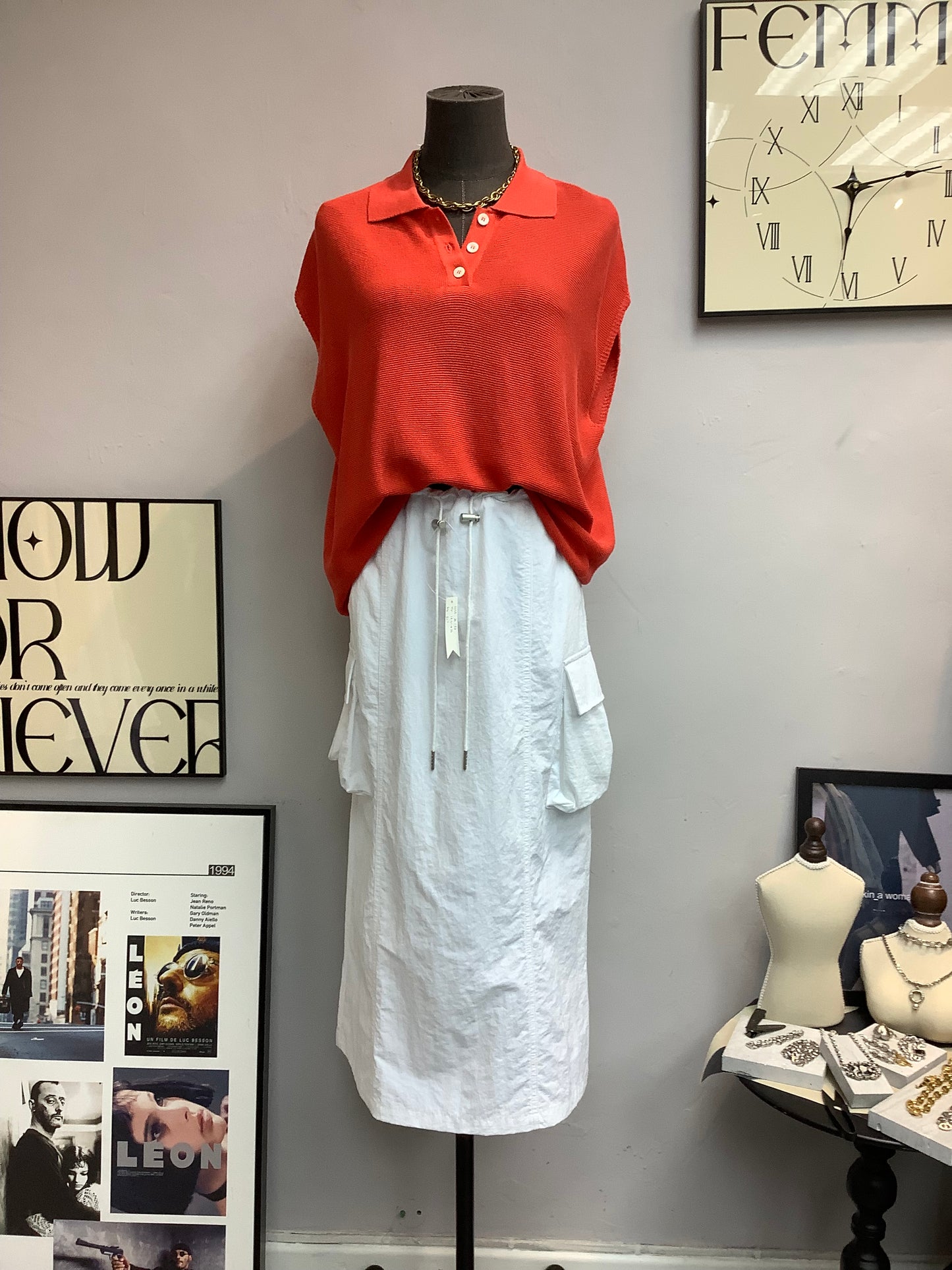 (-30%off)Polo Knitted top