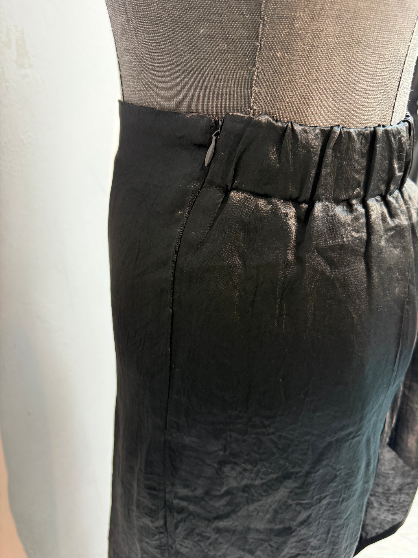 (-30%)Lace x satin skirt