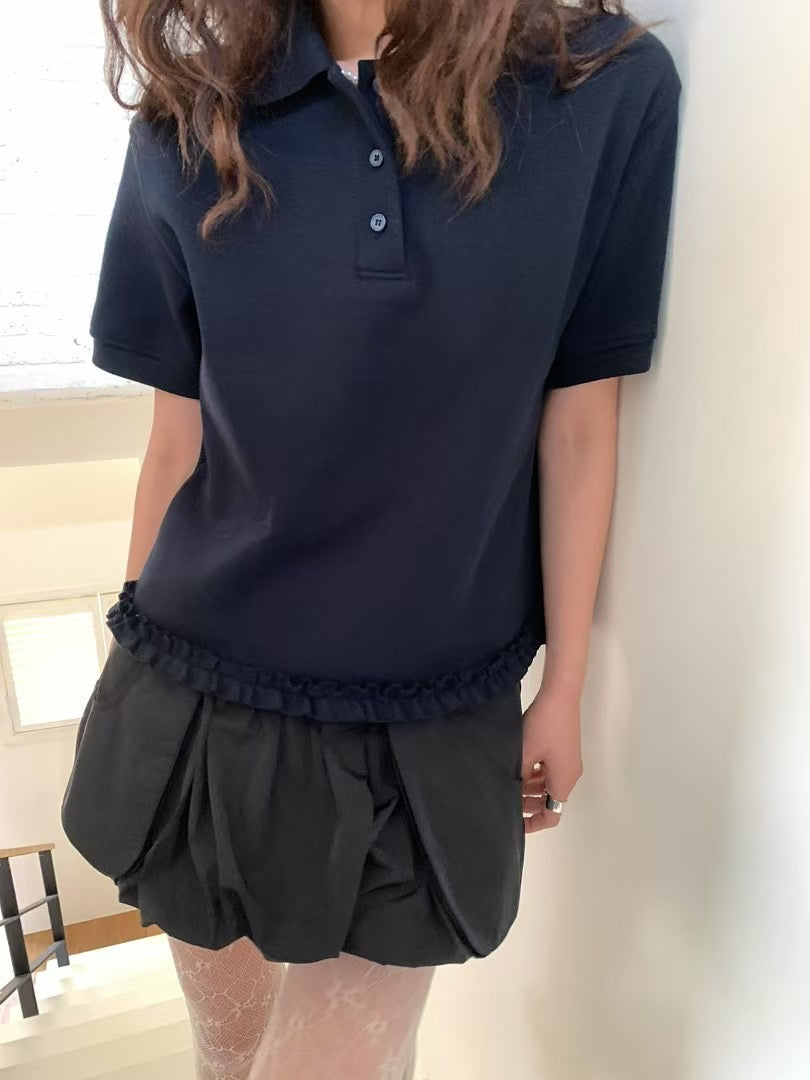 (-20%off) Ruffles polo shirt