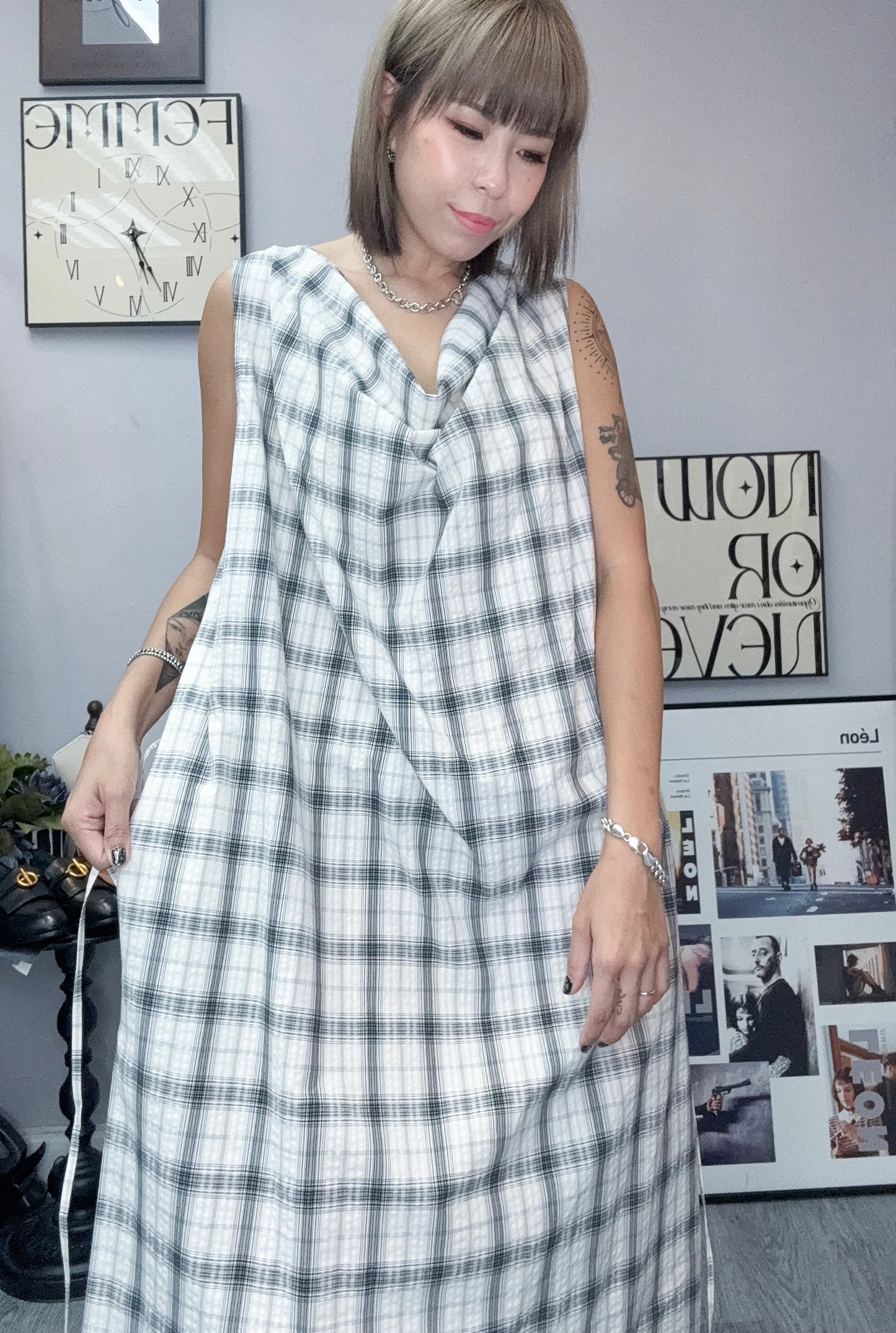 Checkered one piece
