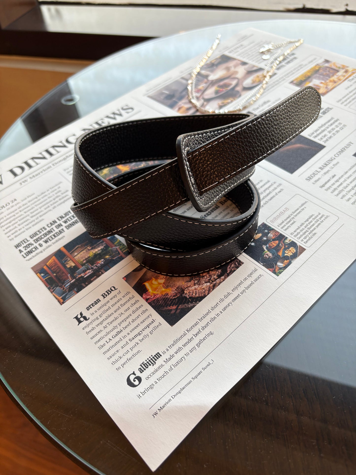“H” belt (lambskin) (recommended)