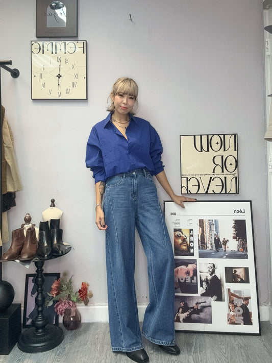 Plain oversize shirt