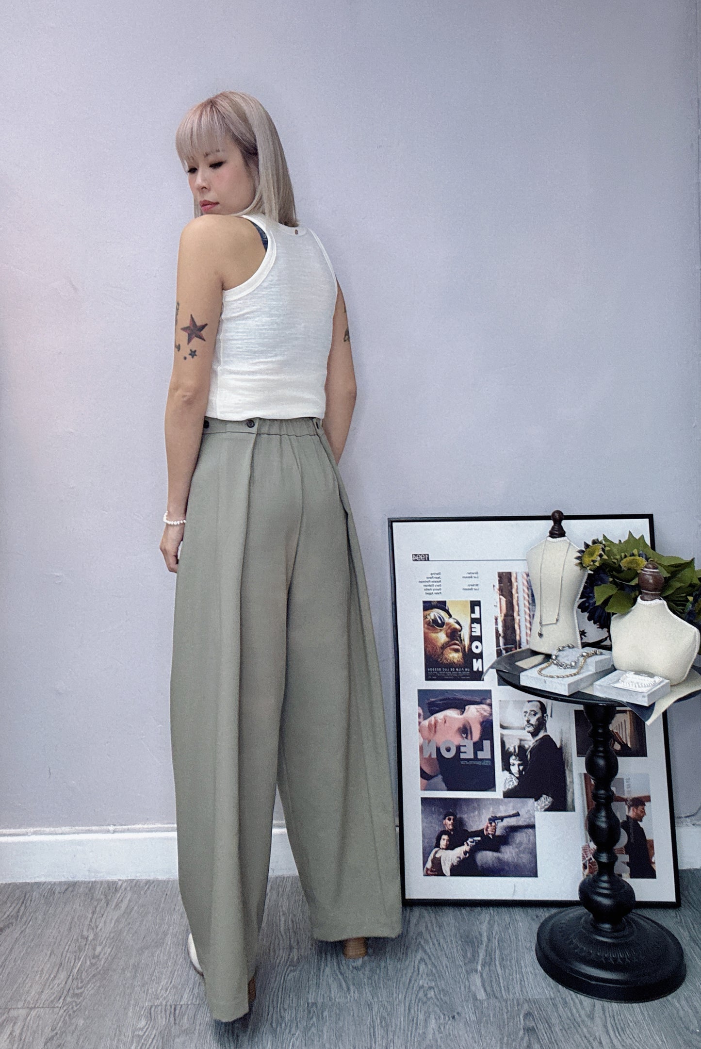 (-30%off)Button trousers