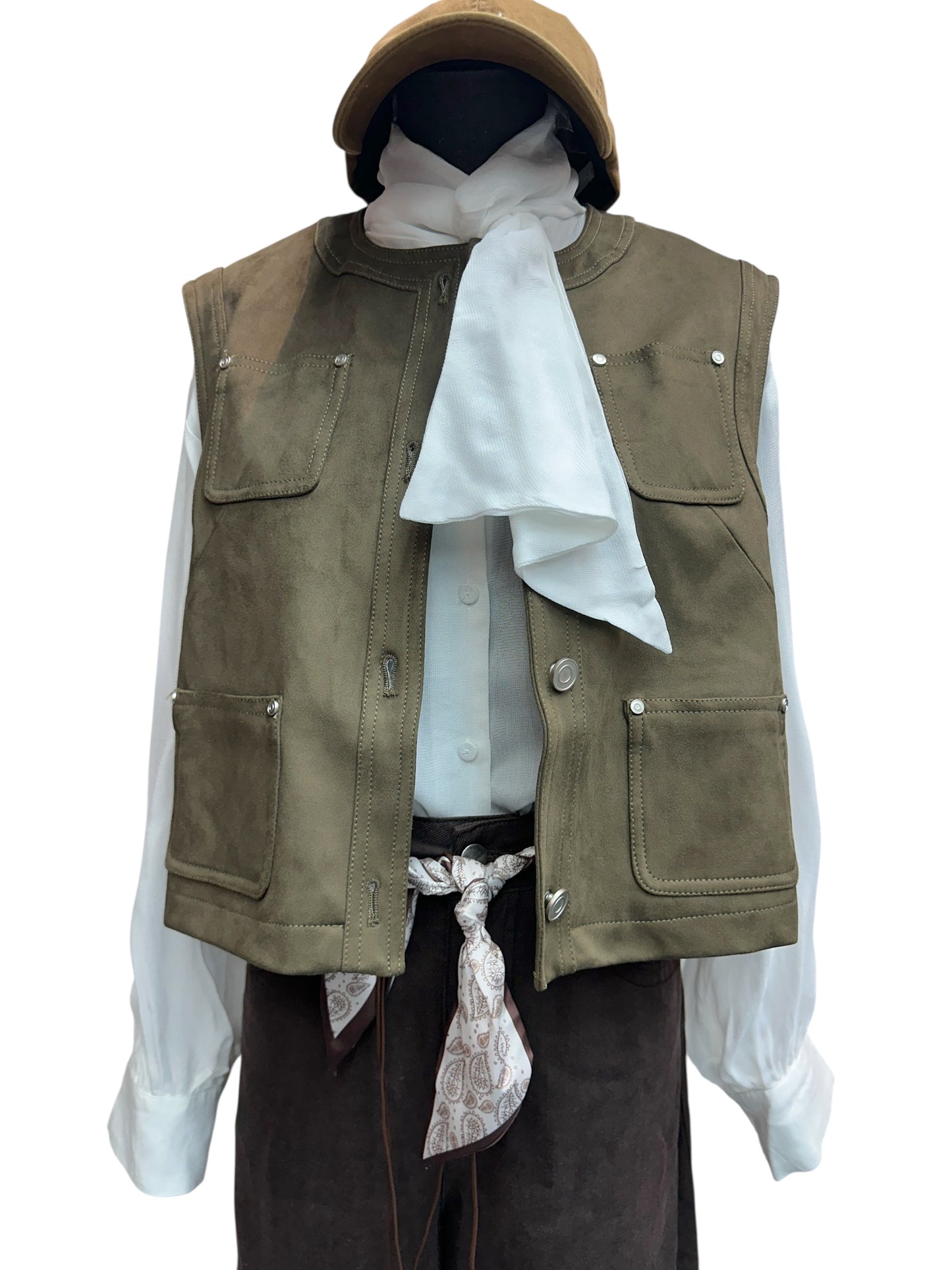 Leopard skin vest jacket