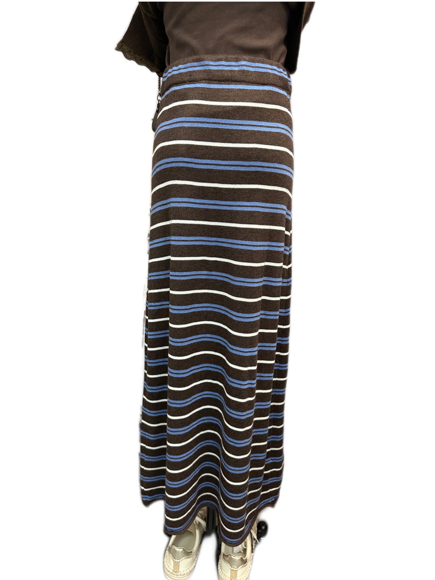 (-30% off)Cross grain knit skirt