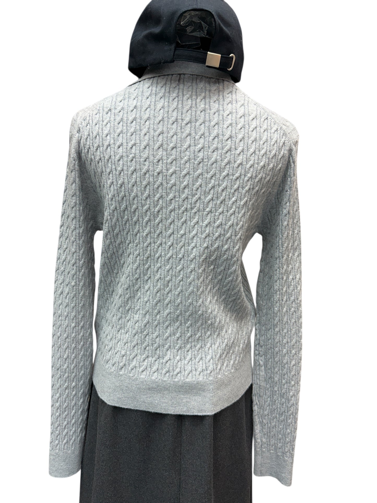 Silk X knit polo top