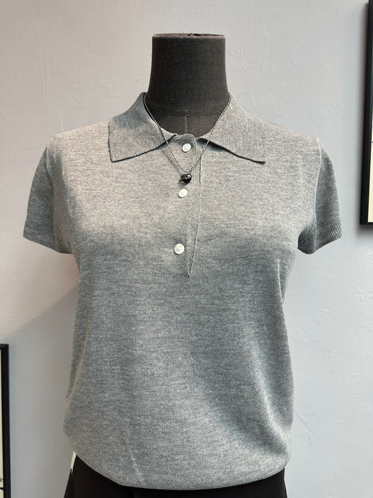 (-30% off)polo knit top