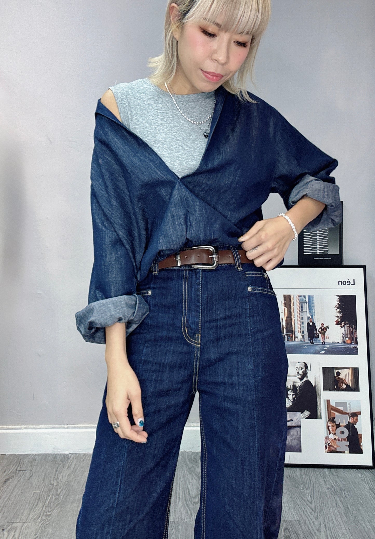 Mock Two-Piece shirt