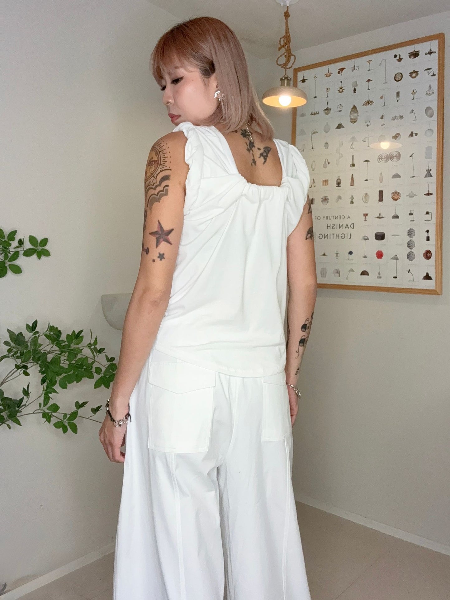 Twist plain sleeveless #00707