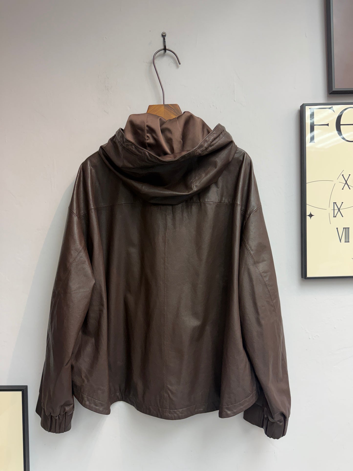 2-pockets leather jacket