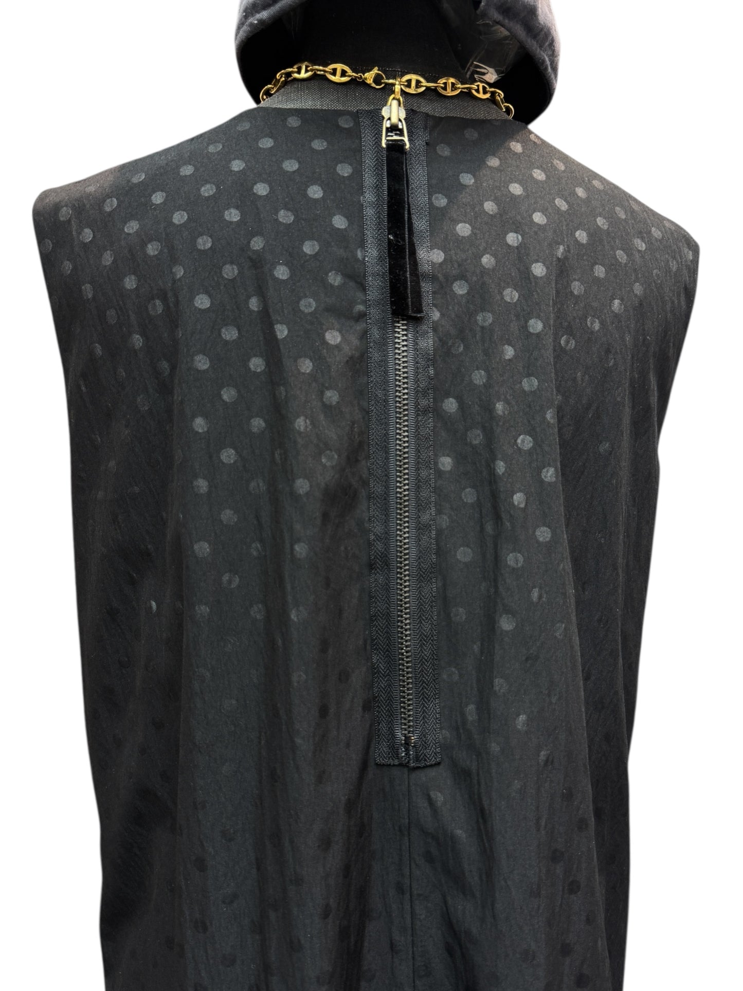 pattern chiffon vest dress