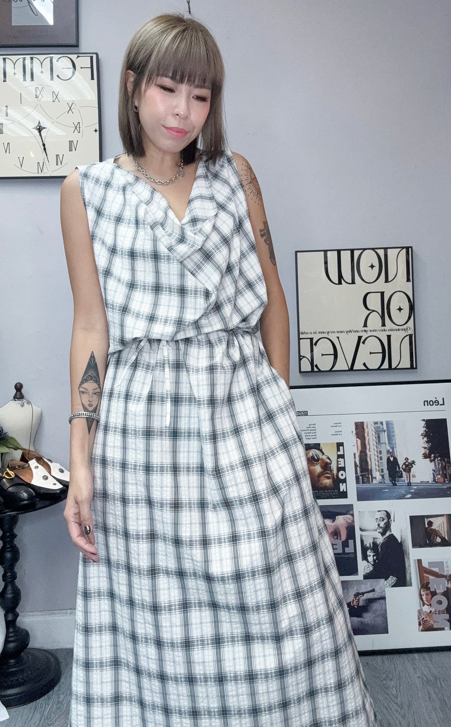 Checkered one piece