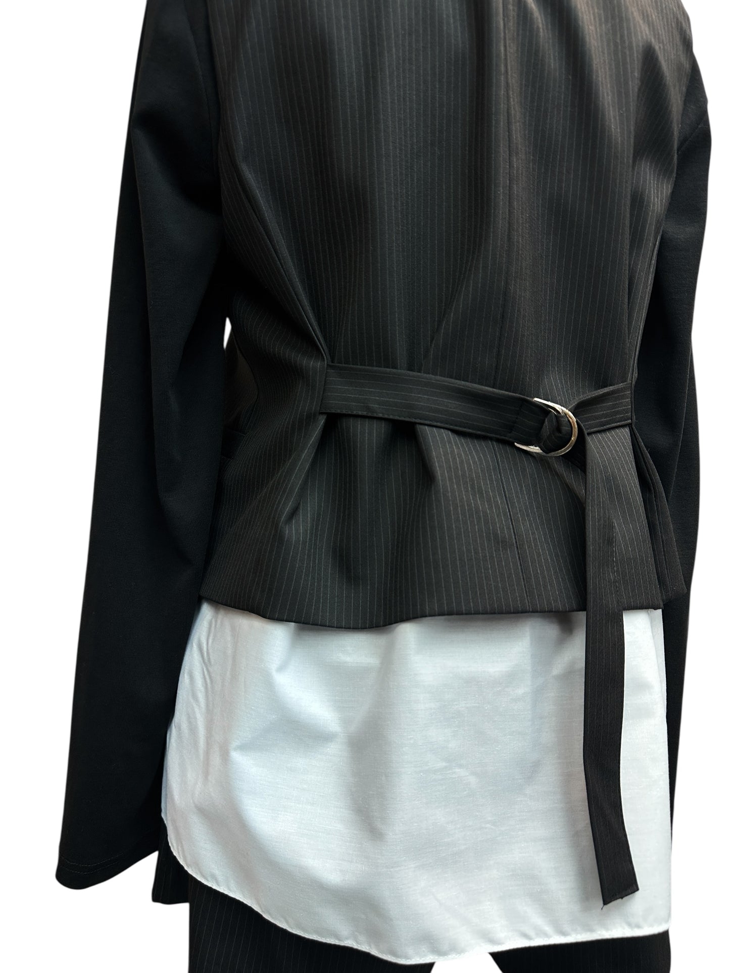 Stripe  X shirt vest blazer