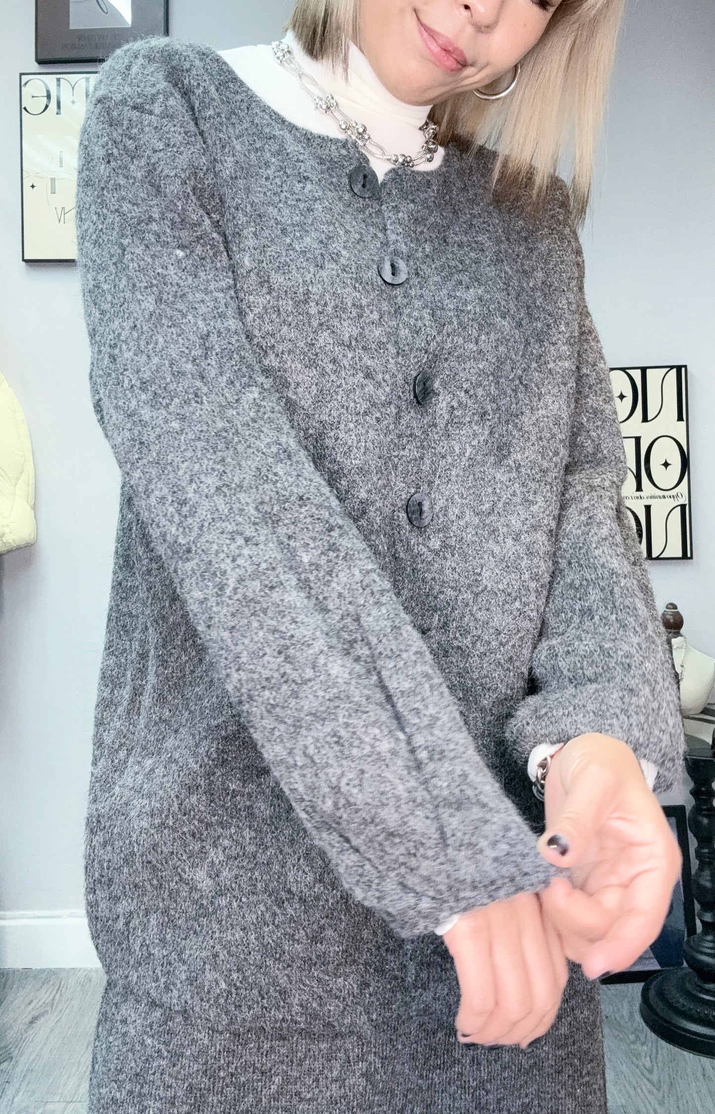 Wool X linen set #00141 (made in Italy)