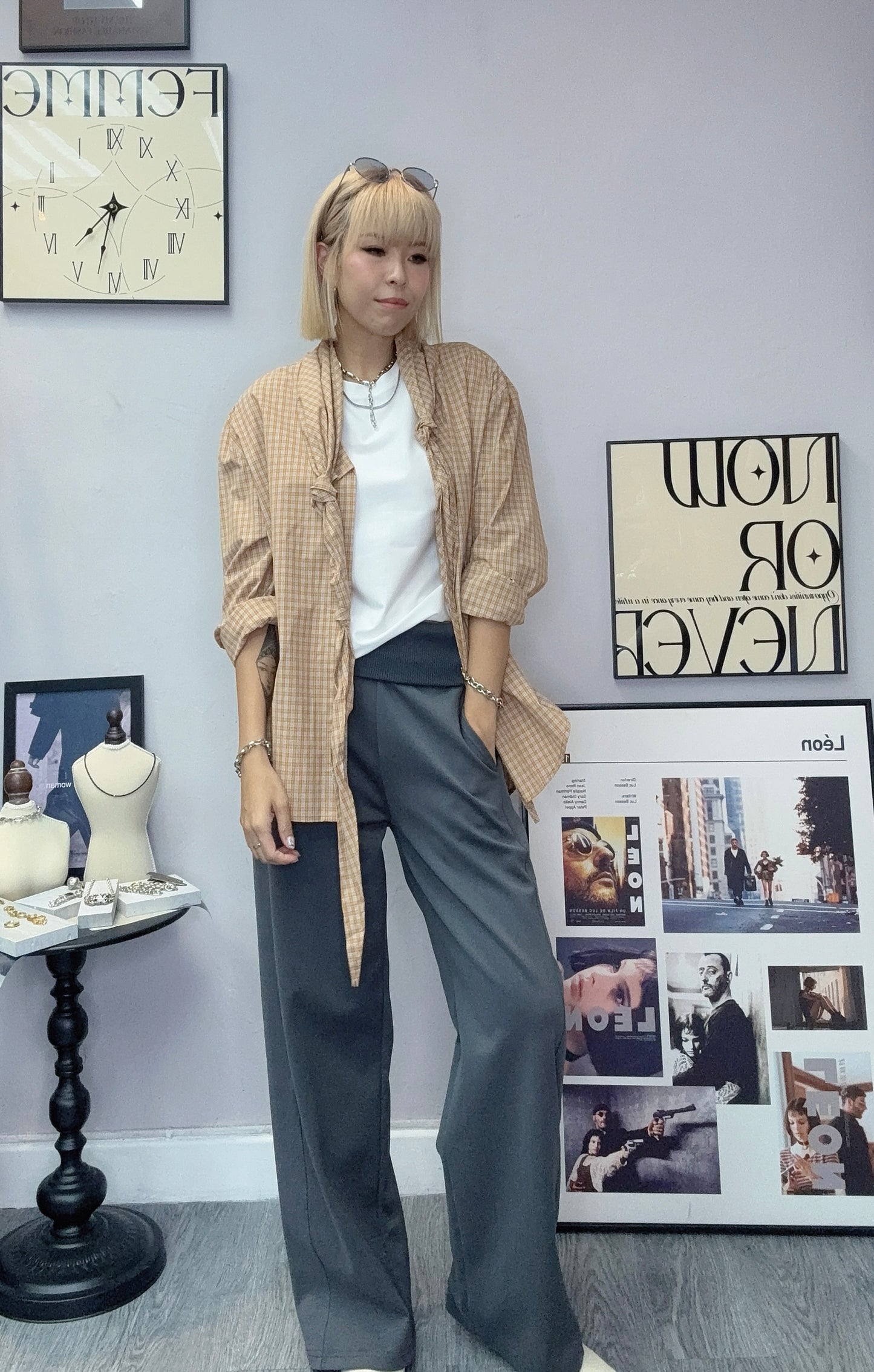 Grid shirt