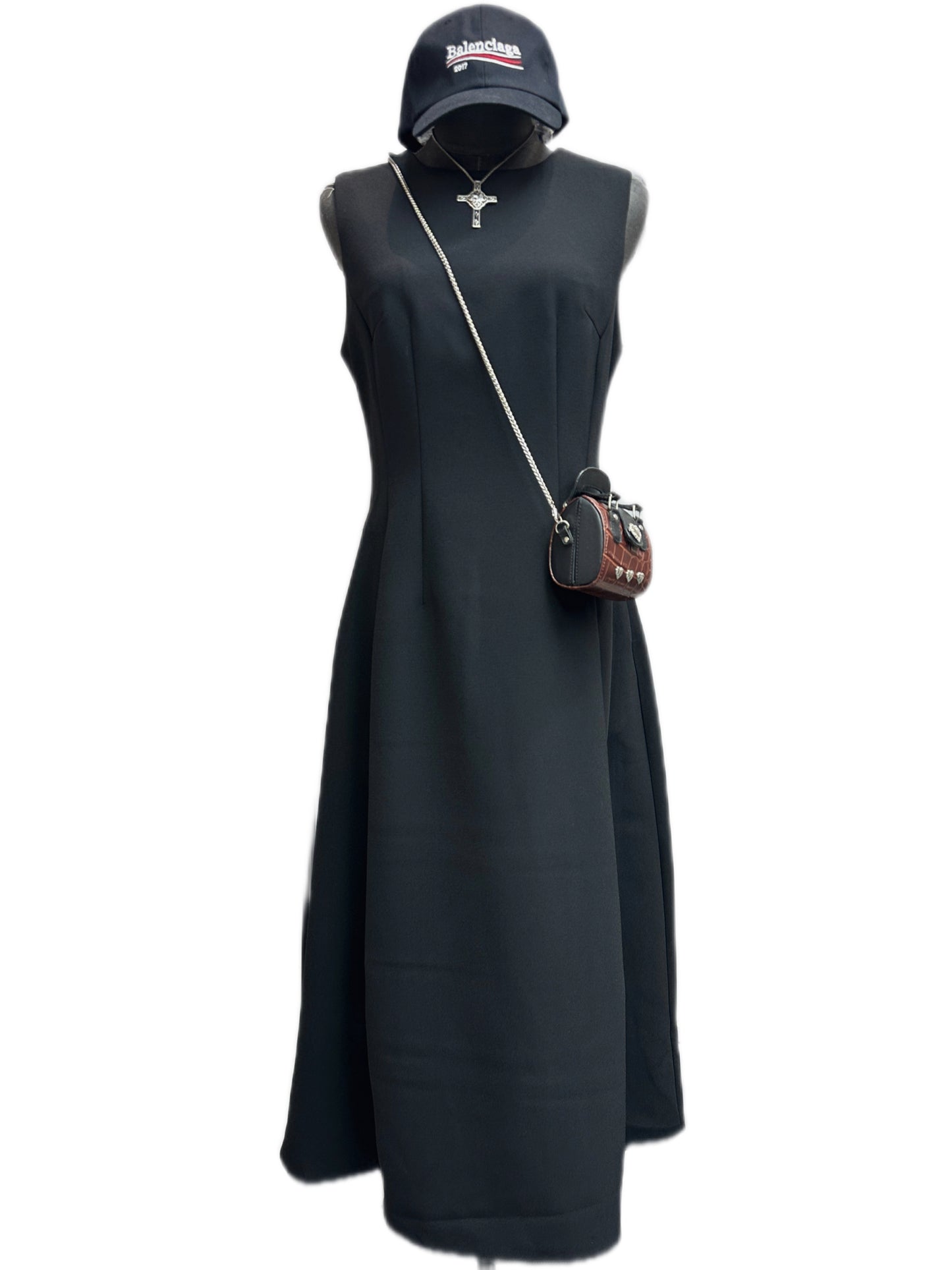 Plain vest dress