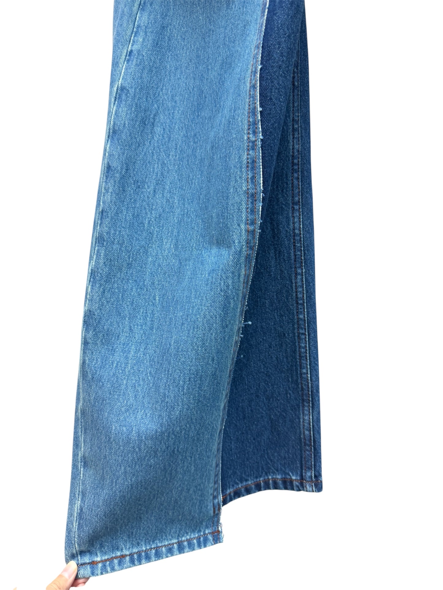 Two tone jeans #00076