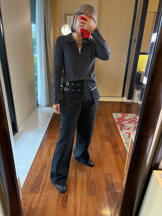 Side zip pocket pants