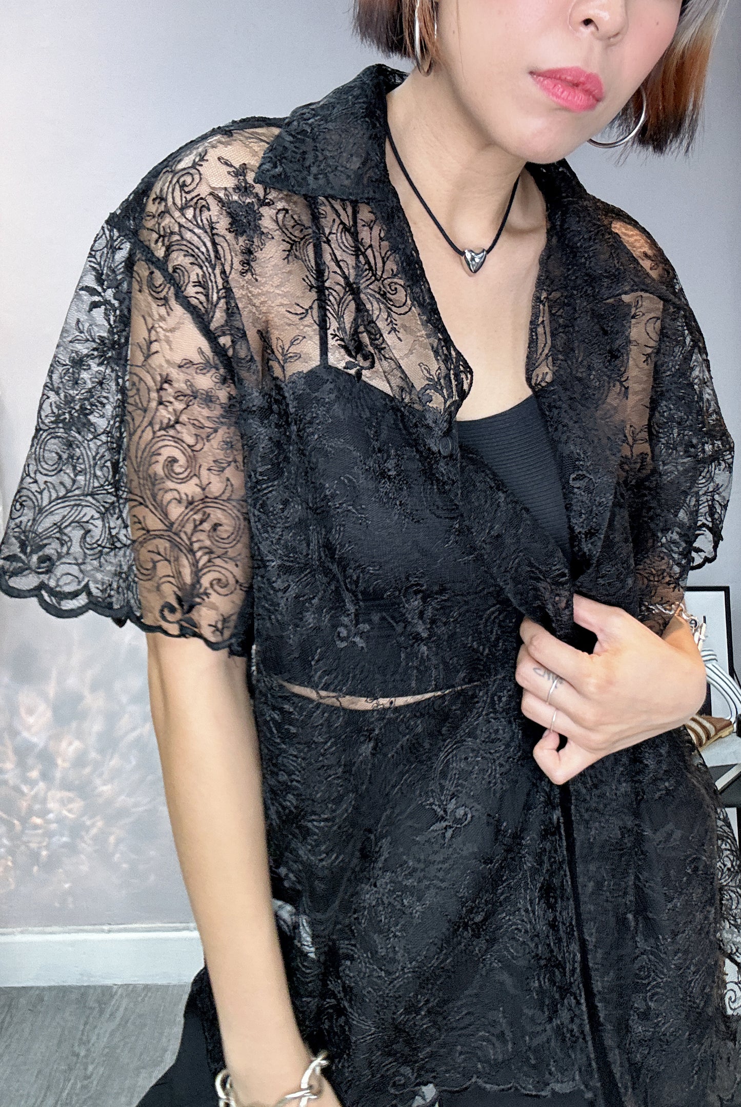 (40%off) Embroidery shirt