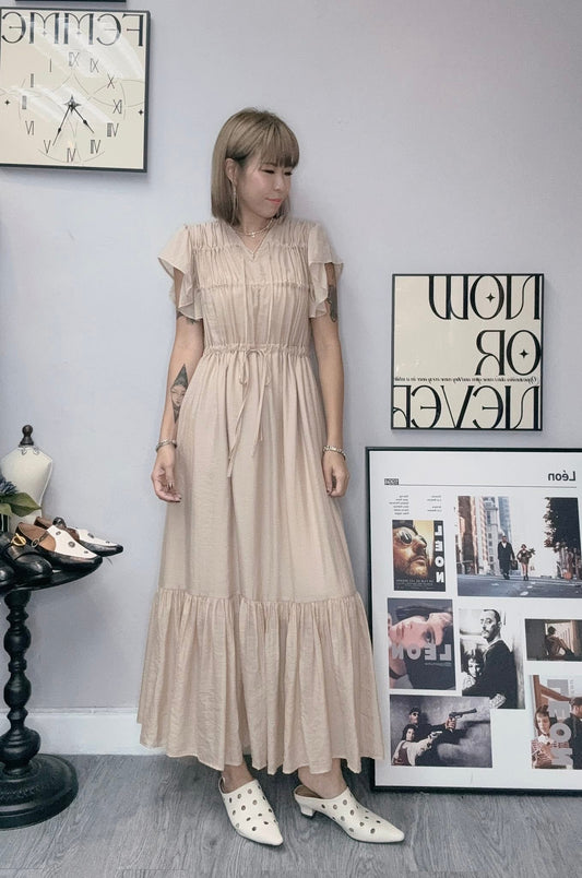 (-30% Off)Ruffle Sleeves Dress