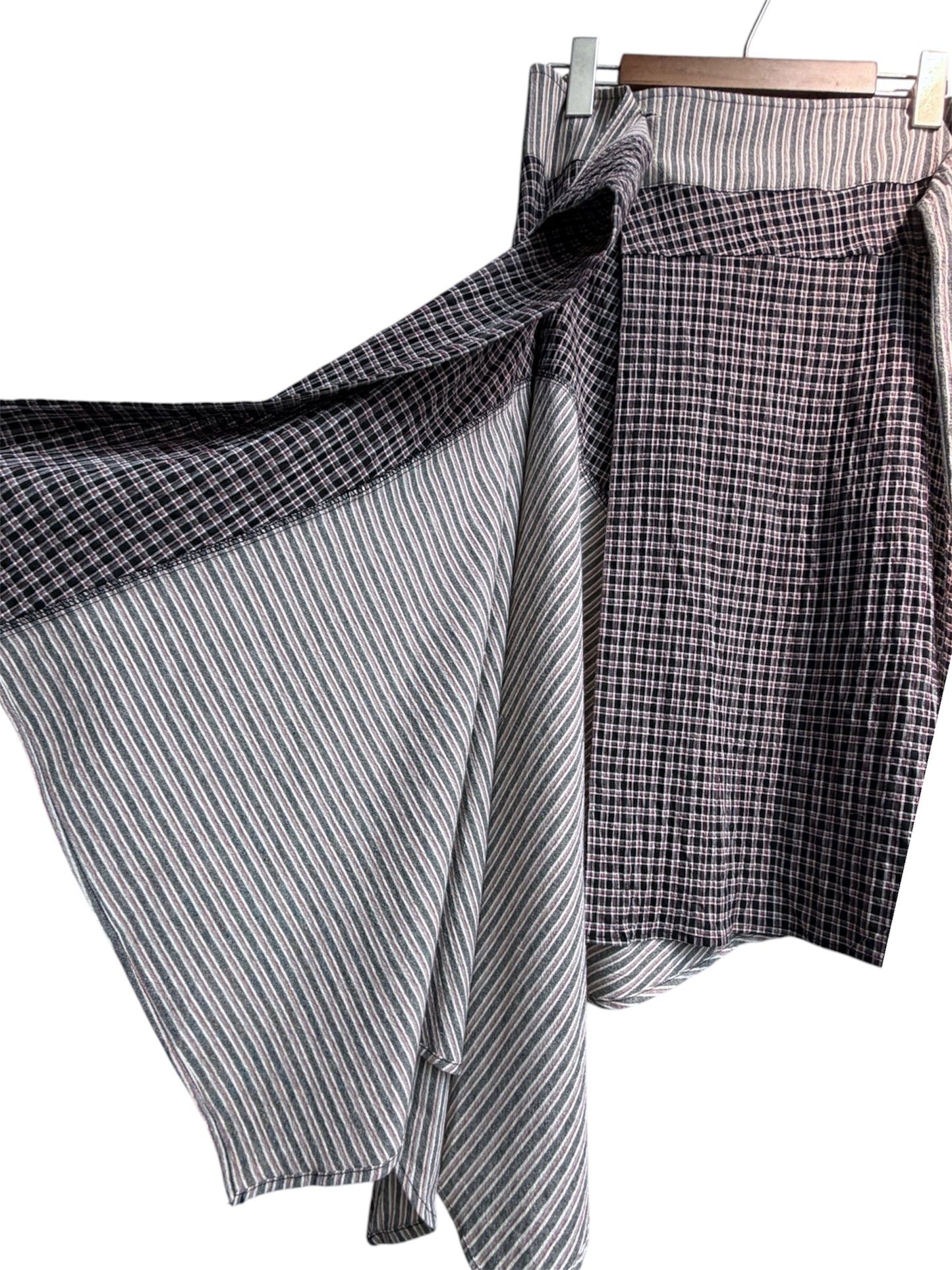 Checked tank x skirt set #00591