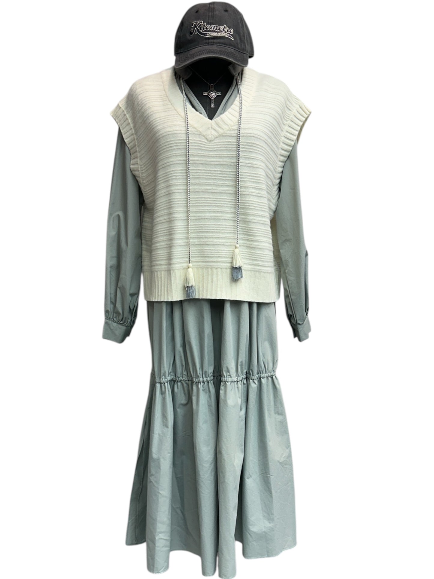 Side two pocket shirt one piece