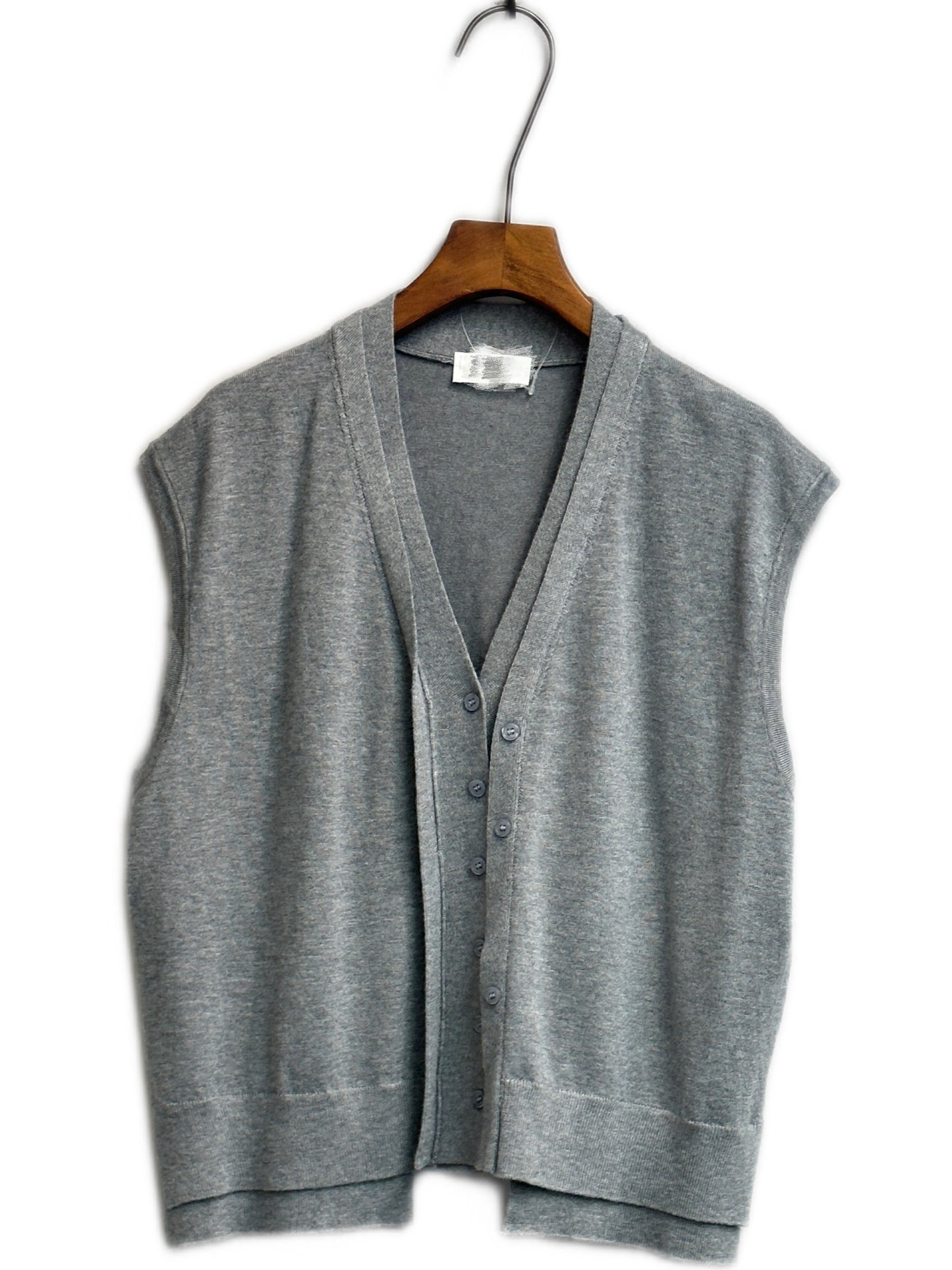 Fake two pieces vest knit