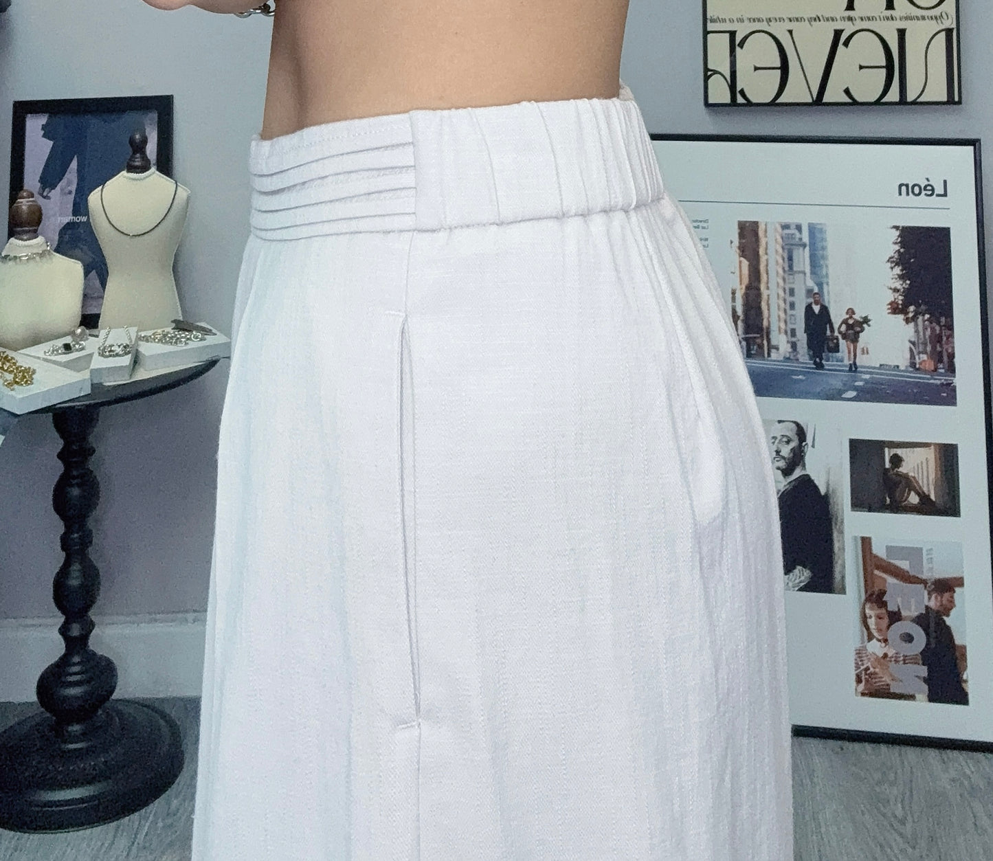 Linen x cotton pants