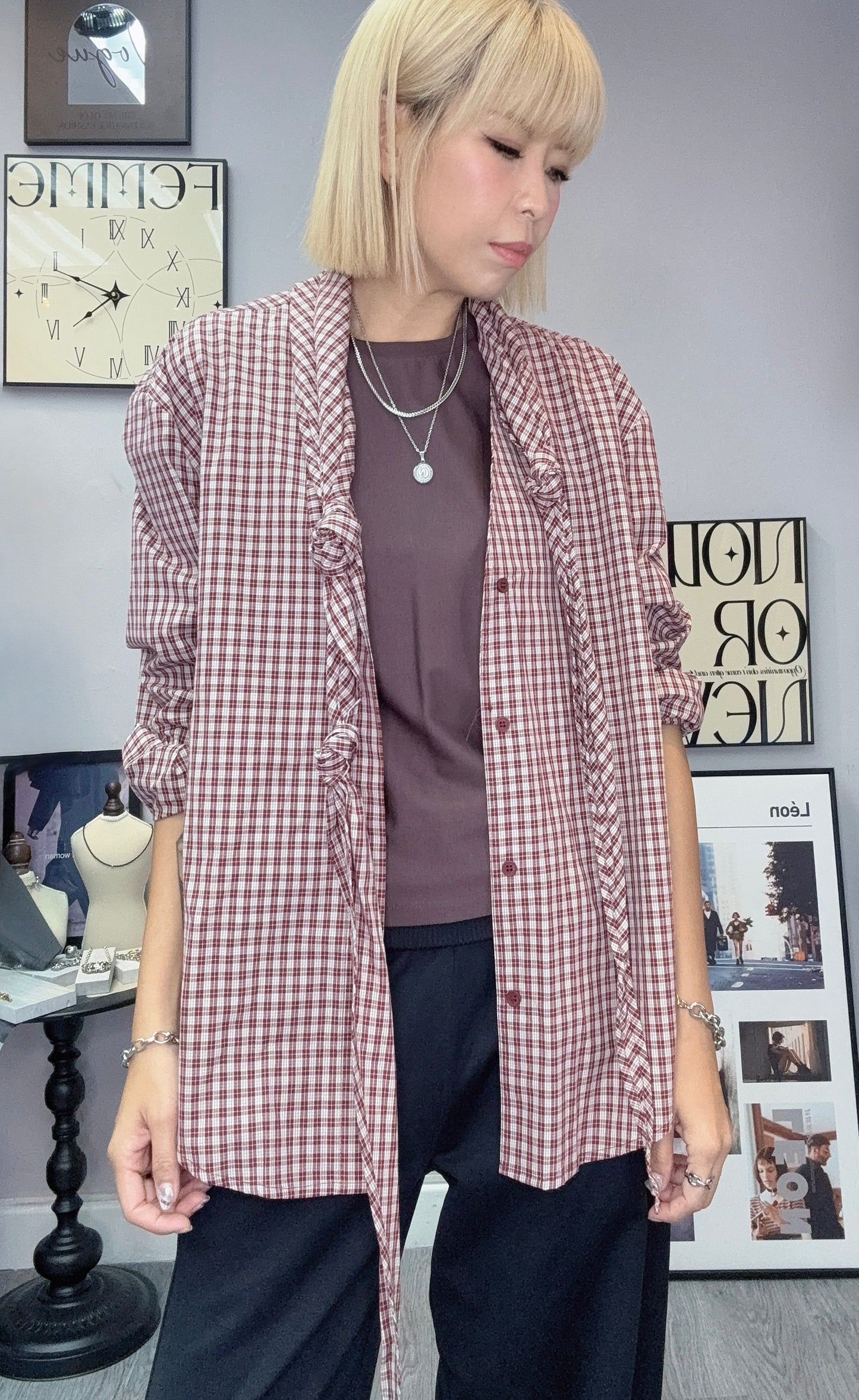 Grid shirt