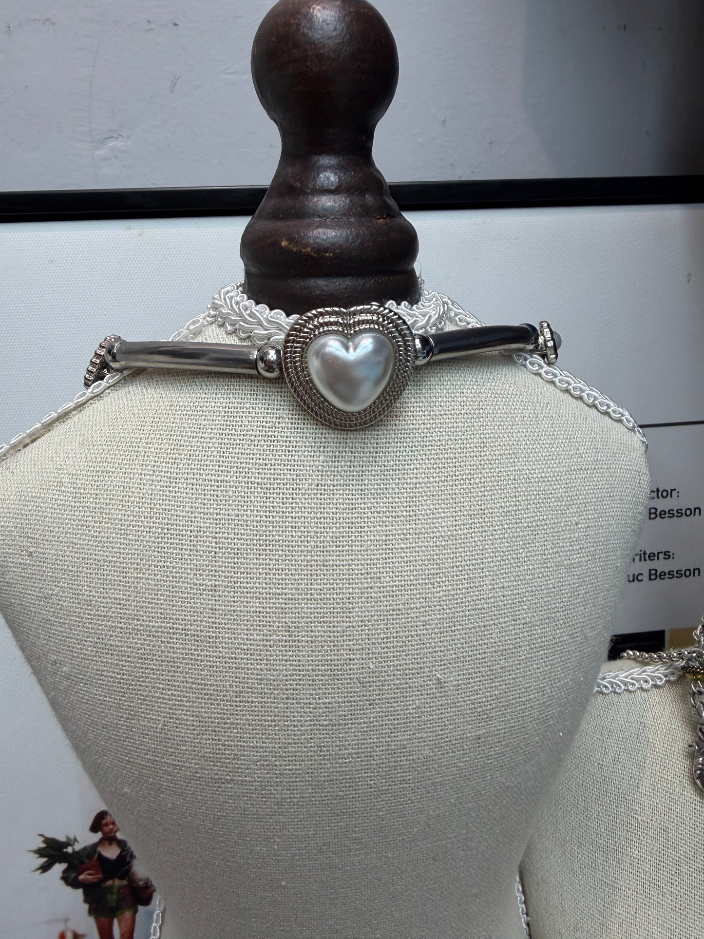(-50%)Heart pearl necklace