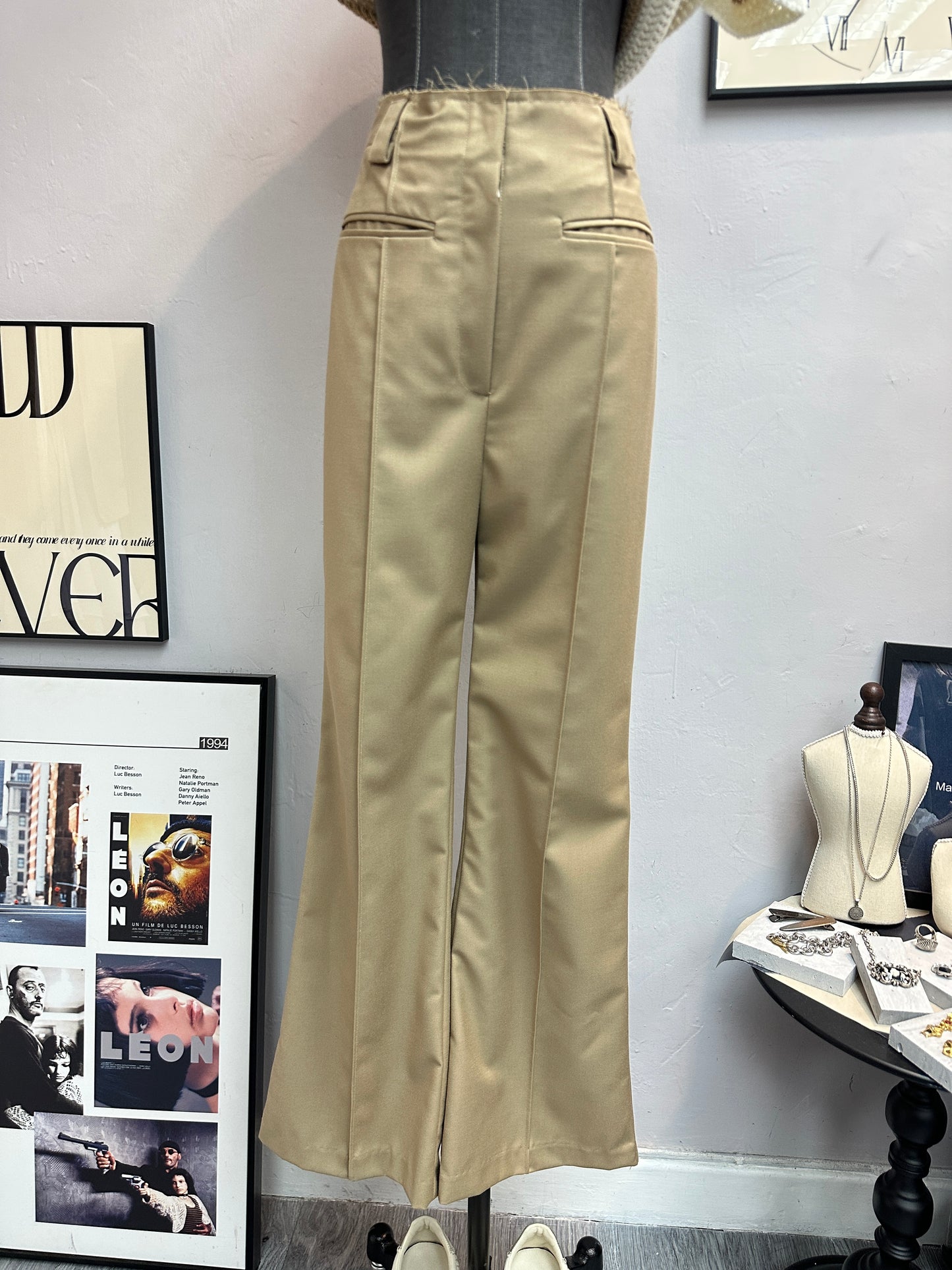 (-30% off)slim cut trousers