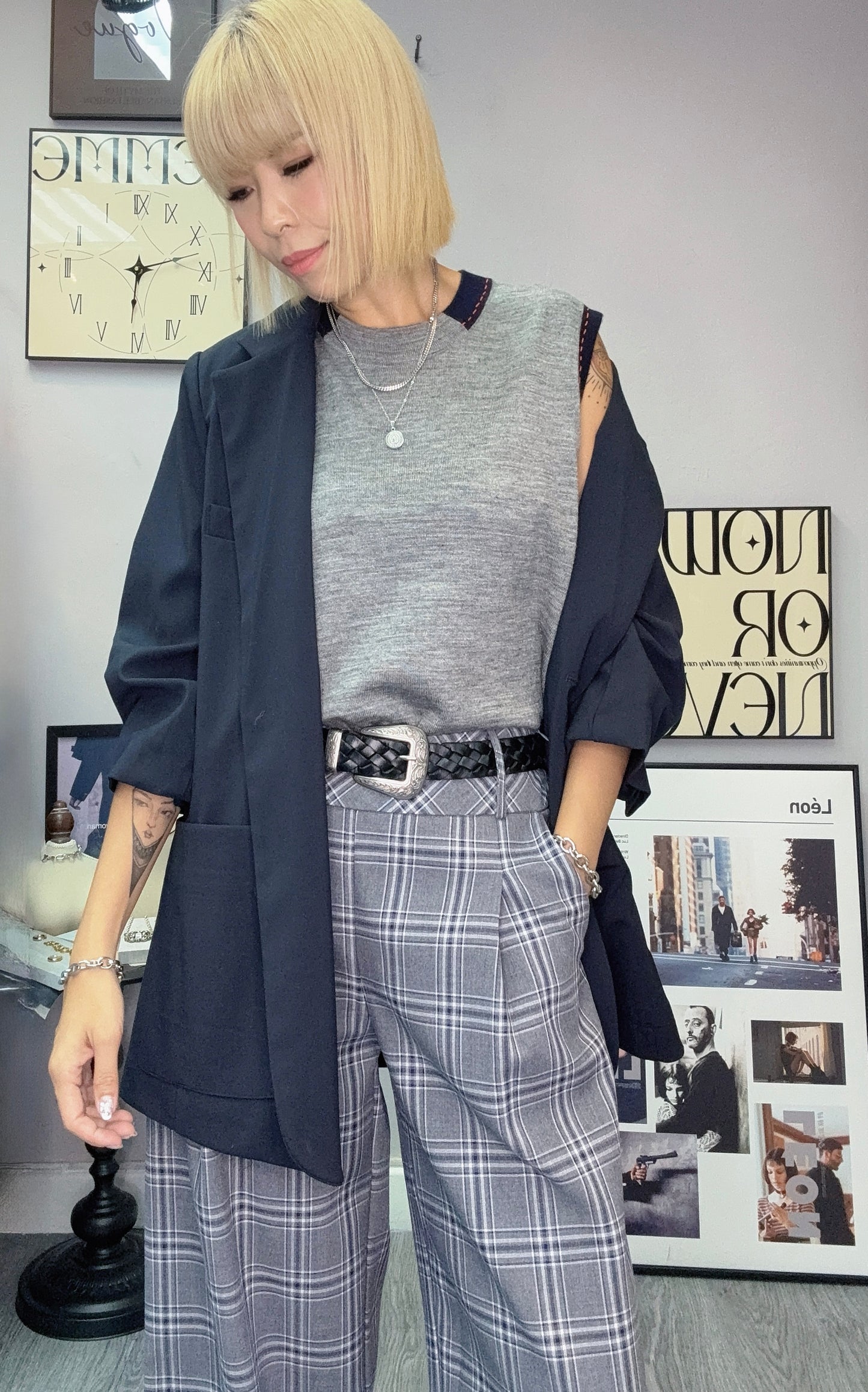Middle sleeves blazer