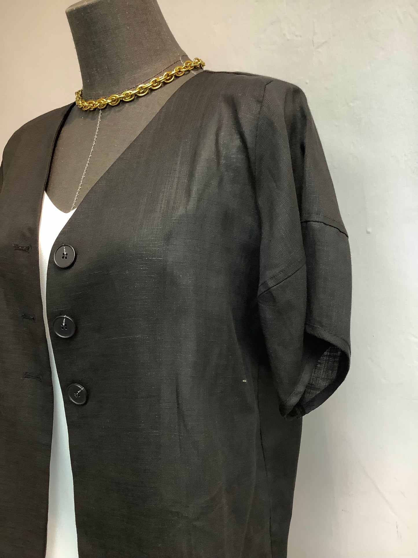 (-20% Off)Linen Short Sleeves Jacket