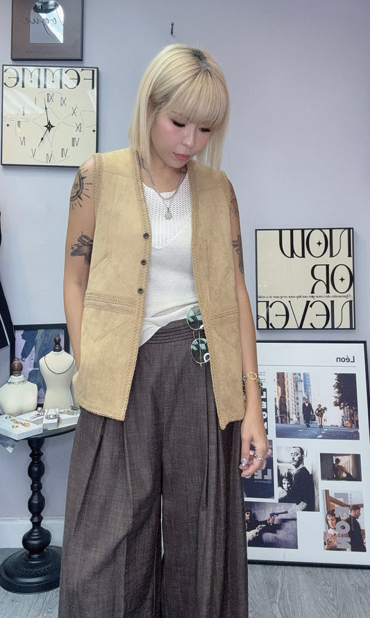 Alcantara vest jacket
