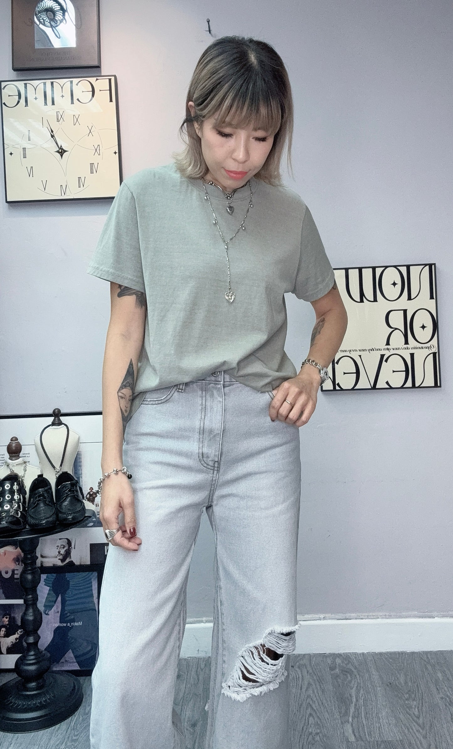 Washing softy tee #00415