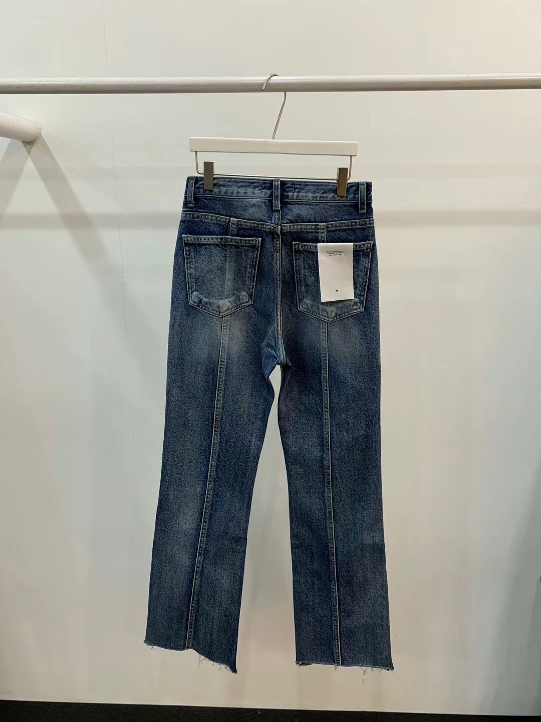 (-40%)Midi waisted slim jeans